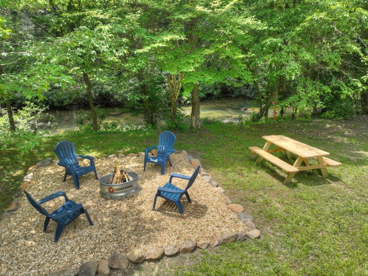The Chariot - Creek Front With Hottub, Fire Pits, Billiards, Ev Charger - Sandalwood Stays Blue Ridge Exterior photo