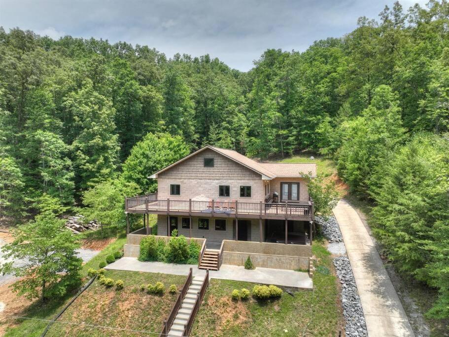 The Chariot - Creek Front With Hottub, Fire Pits, Billiards, Ev Charger - Sandalwood Stays Blue Ridge Exterior photo